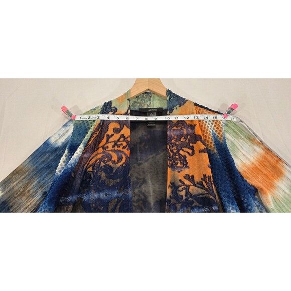 Ali Miles Kimono Cardigan Paisley Tie Dye Patchwork Women S Artsy Lagenlook Boho - Picture 9 of 12